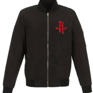 Houston Rockets Lightweight Black Bomber Stylish Jacket