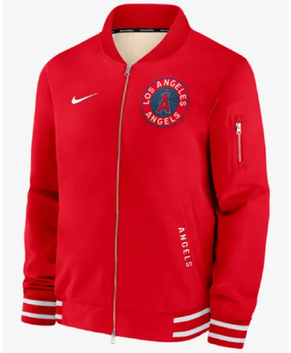 Los Angeles Angels Red City Connect Bomber Stylish Jacket