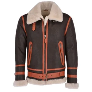 Men’s Aviator Shearling Leather Jacket