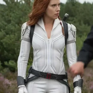Natasha Romanoff Scarlett Johannson White Jacket