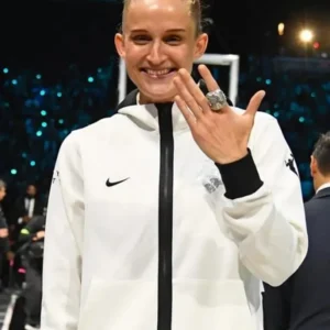 New York Liberty Nike Fenty Beauty White Hooded Stylish Jacket