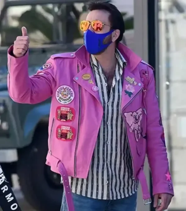 Nicolas Cage Biker Leather Jacket