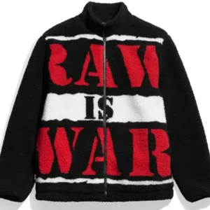 Raw is War Black Bomber Jacket
