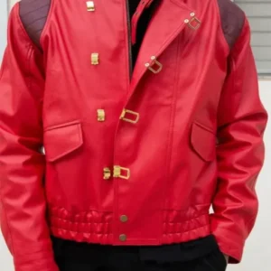 Red Akira Kaneda Red Leather Jacket
