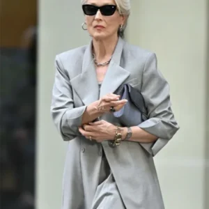 The Devil Wears Prada 2 2026 Meryl Streep Grey Stylish Blazer