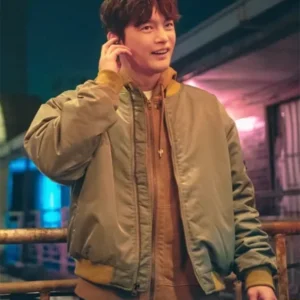 Twelve S01 Seo In-Guk Green Bomber Stylish Jacket