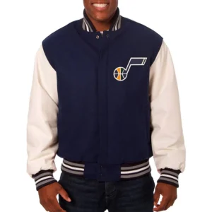 Utah Jazz Navy and White Jacket