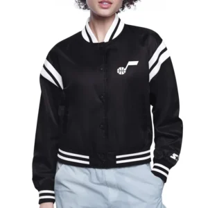 Utah Jazz Printed Logo Varsity Jacket