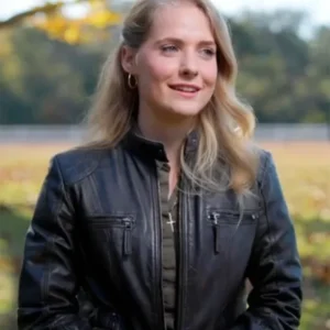 Welcome To Plathville S07 Lydia Plath Black Leather Stylish Jacket