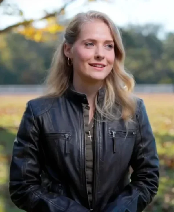 Welcome To Plathville S07 Lydia Plath Black Leather Stylish Jacket