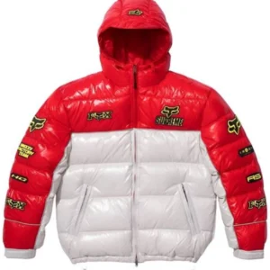 Supreme Fox Racing Shiny Down Red Jacket