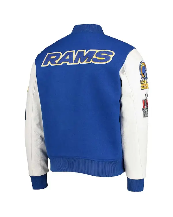 Buy Now LA Rams Logo Varsity Jacket For Unisex