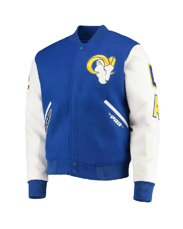 LA Rams Logo Varsity Jacket
